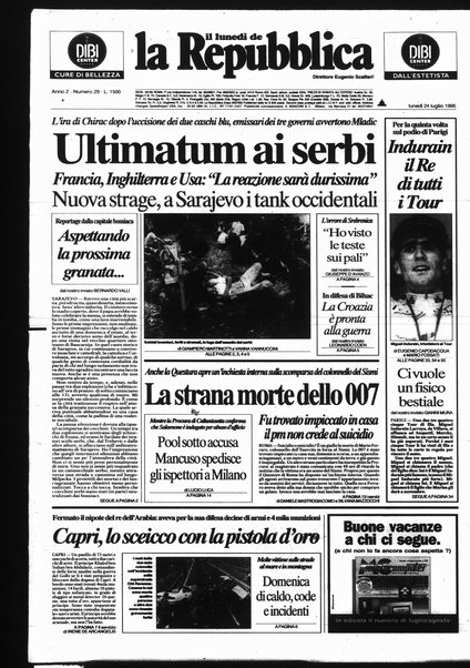 Il lunedì de La repubblica